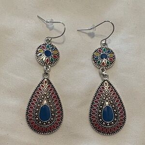 Colorful Teardrop Earrings